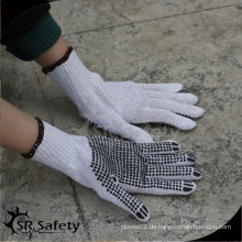 SRSafety Baumwollhandschuhe mit pvc dots Handschuh in einer Seite Arbeitshandschuhe
